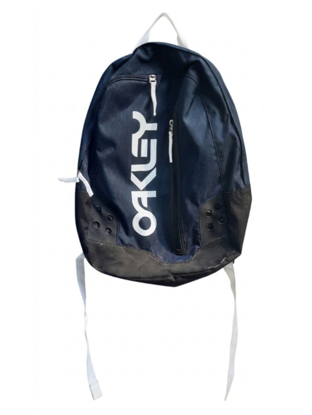 OAKLEY Navy Blue B1B Pack Backpack Logo Zip Pockets Travel Tech Padded Bag